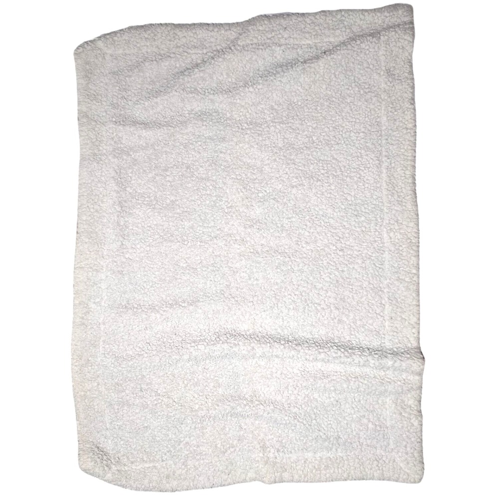 Little Miracles Brown COW Baby Blanket Plush Costco htf Beige Tan Sherpa Cream - Picture 3 of 5